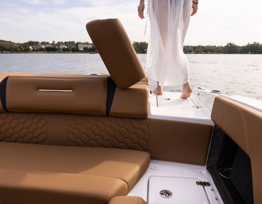 Spacious Aft Lounge & Swim Platform